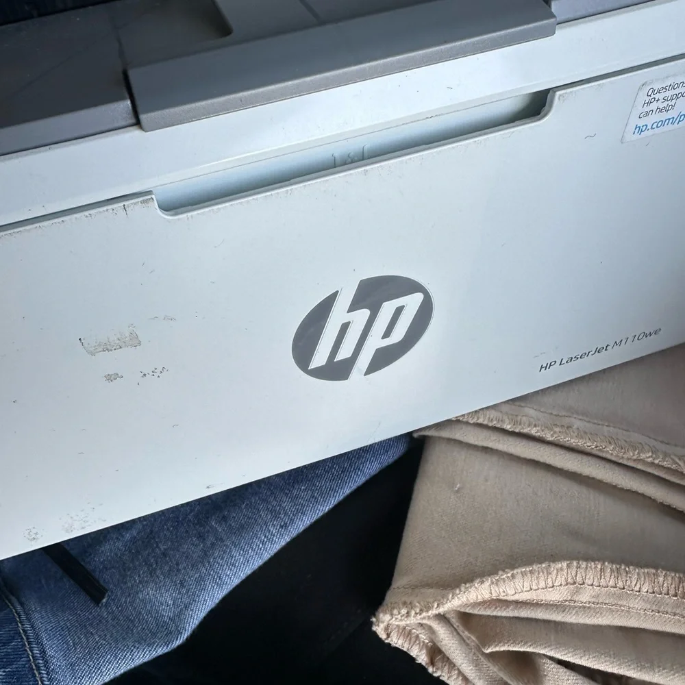 HP White and Gray Laser Printer